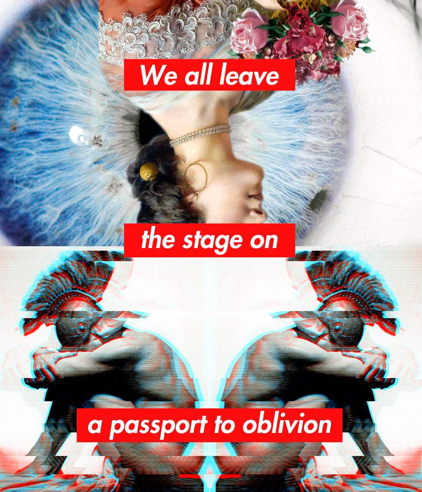 we all leave the satge on a passport to oblivion, image