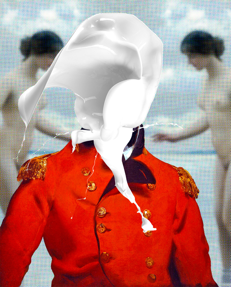 collsion art portrait image e