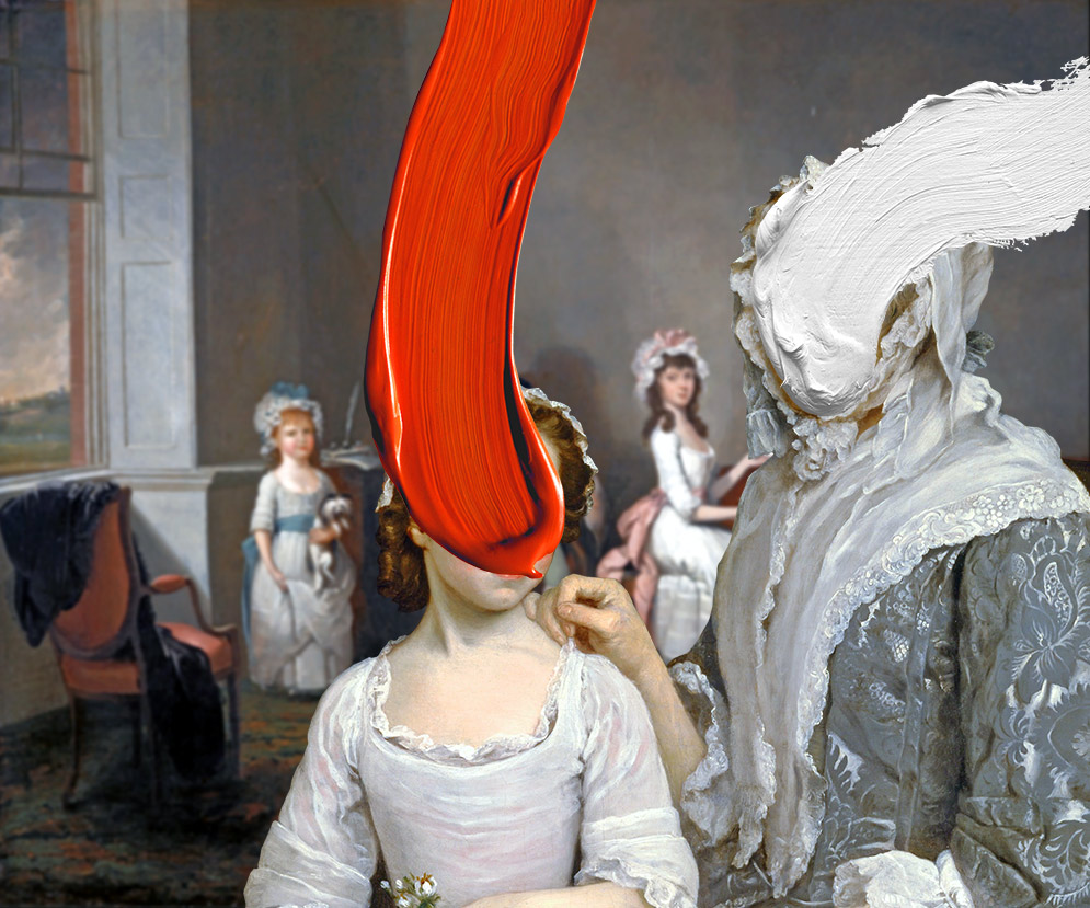 collsion art portrait image salon