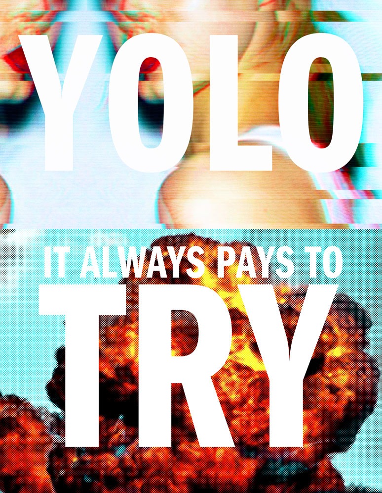 YOLO it always pays to try, image
